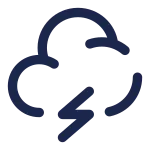 Cloud Bolt Minimalistic SVG Icon